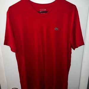 Lacoste v-neck Pima cotton tee